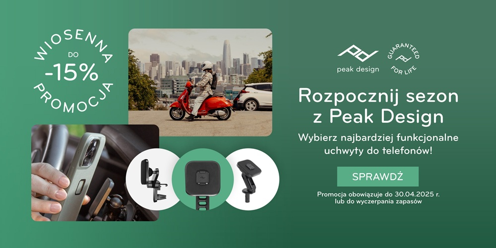 Uchwyty Peak Design do 15 proc taniej