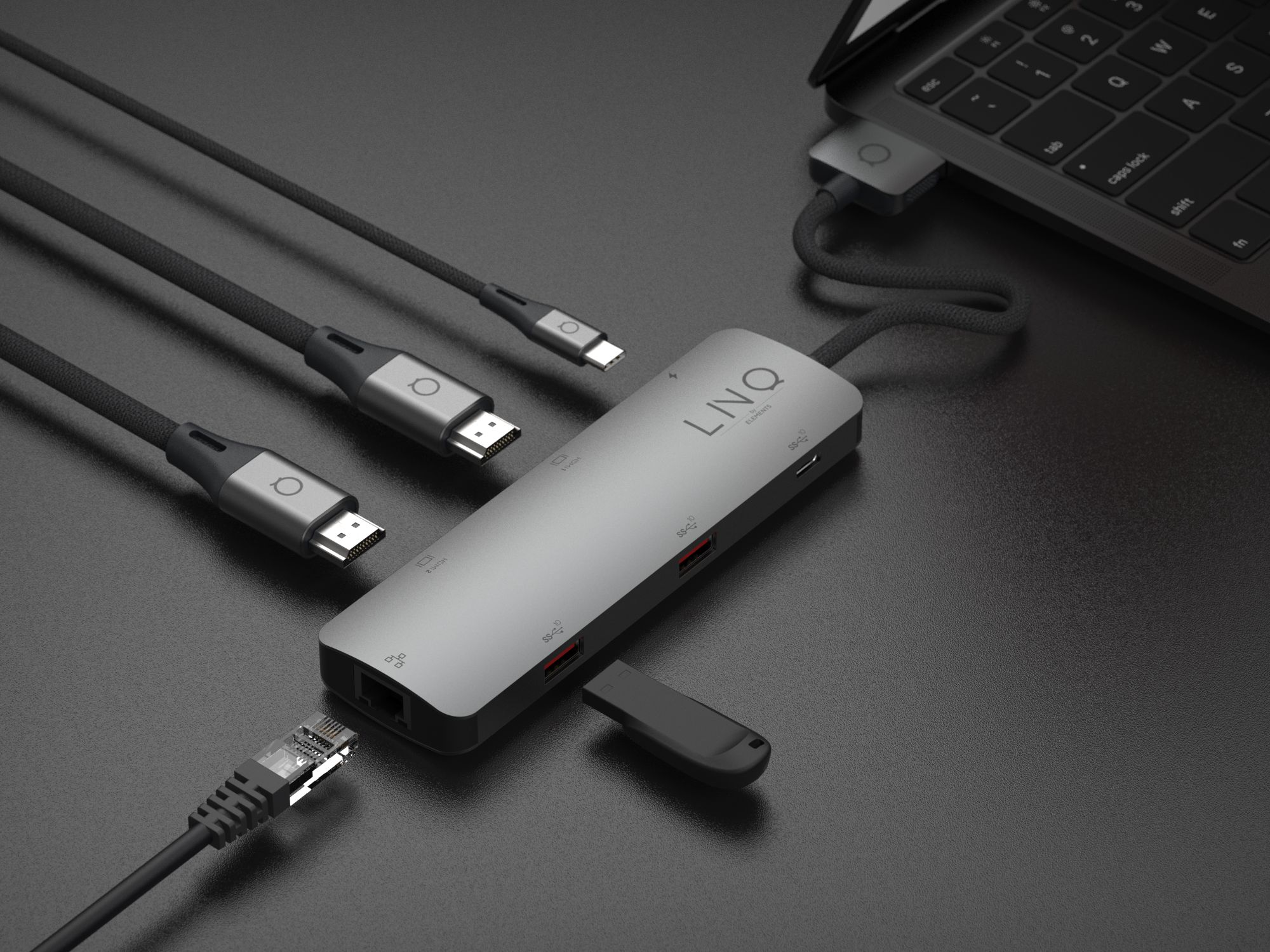 LINQ Adapter 7in2 D2 Pro MST USB-C Multiport