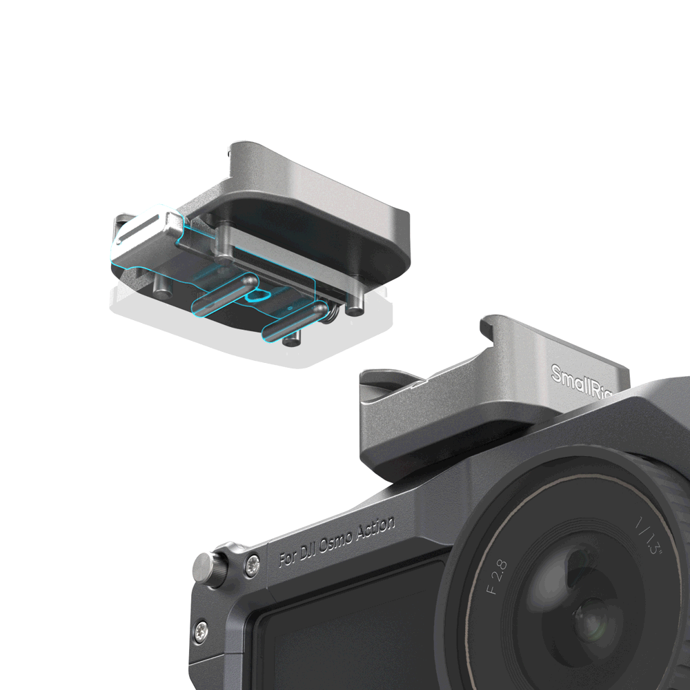 Smallrig Adapter HawkLock H18 Quick Release Support w/ Cold Shoe [4500]