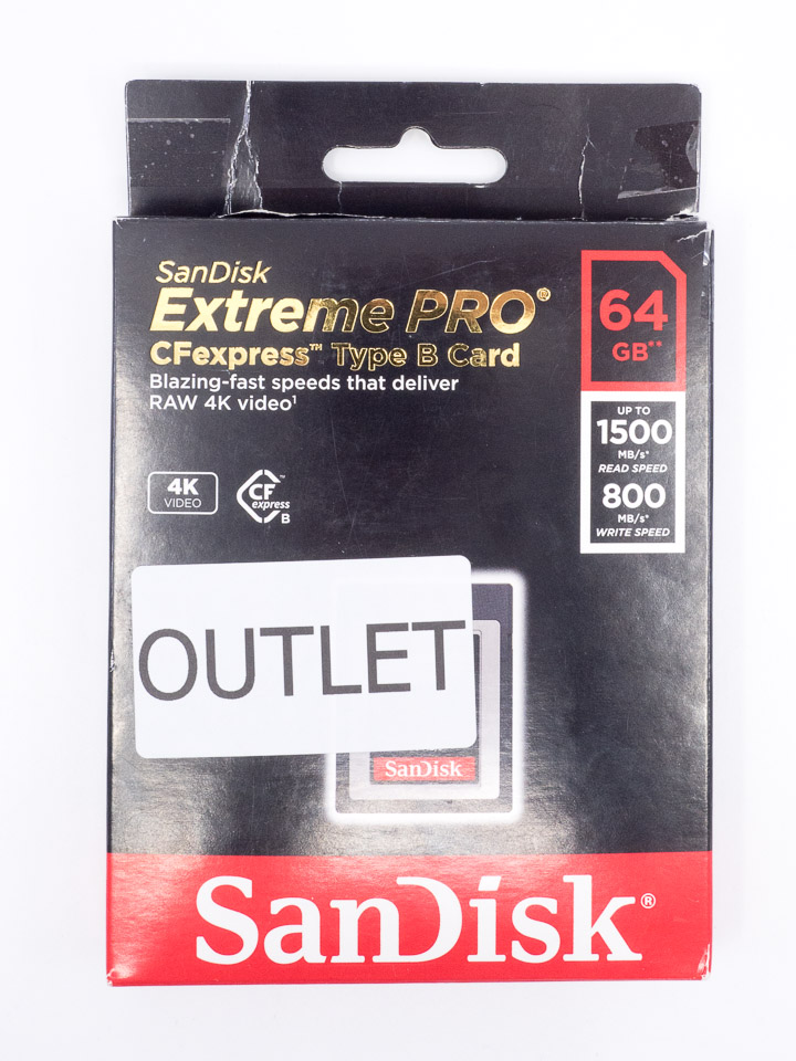 Karta pamięci Sandisk CFexpress TYP B Extreme Pro 64GB 1500 MB/s N OUTLET