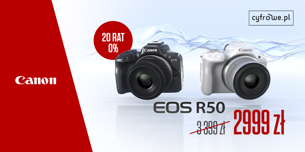 Canon EOS R50 taniej o 400zł