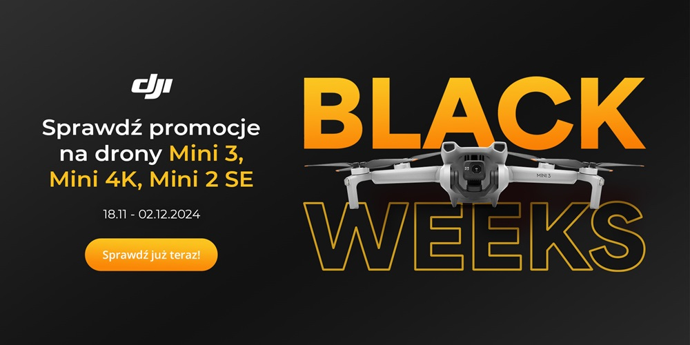 Drony DJI taniej na Black Friday!