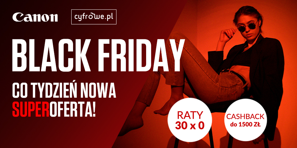 Odkryj aparaty Canon w ofercie BLACK FRIDAY!