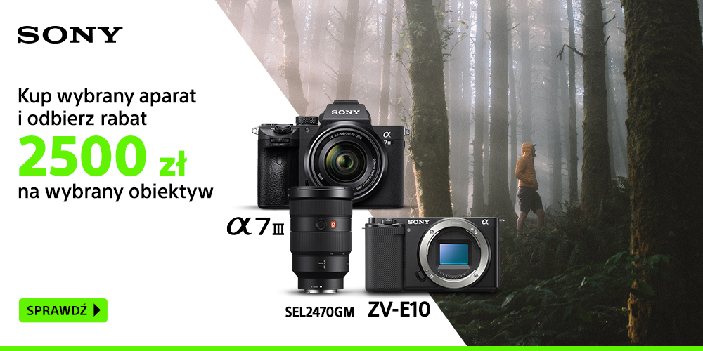 Wyrusz w podróż razem z Sony i zgarnij zestawy aparatów z obiektywami nawet do 2500 zł taniej!