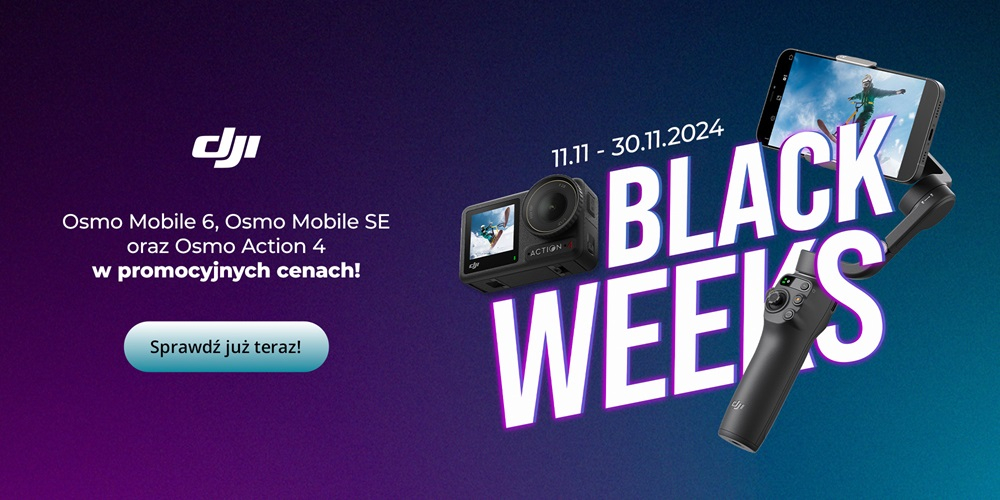 Sprzęt DJI taniej na Black Weeks!