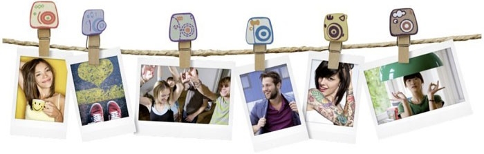 Fujifilm Instax Klipsy na zdjęcia w kształcie aparatu