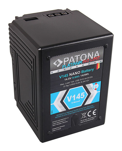 Patona Platinum NANO V145 142Wh V-Mount RED, ARRI (3 lata gwarancji bezwarunkowej!) (w magazynie!)