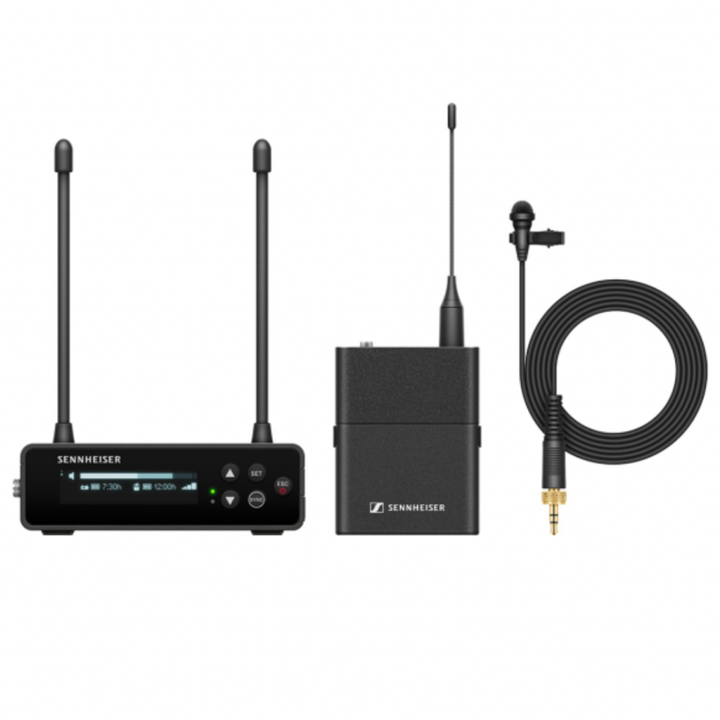 Sennheiser EW-DP ME2 SET (Q1-6: 470,2 - 526 MHz) cyfrowy bezprzewodowy system audio z krawatowym mikrofonem dooklnym ME2 - Dostawa GRATIS!