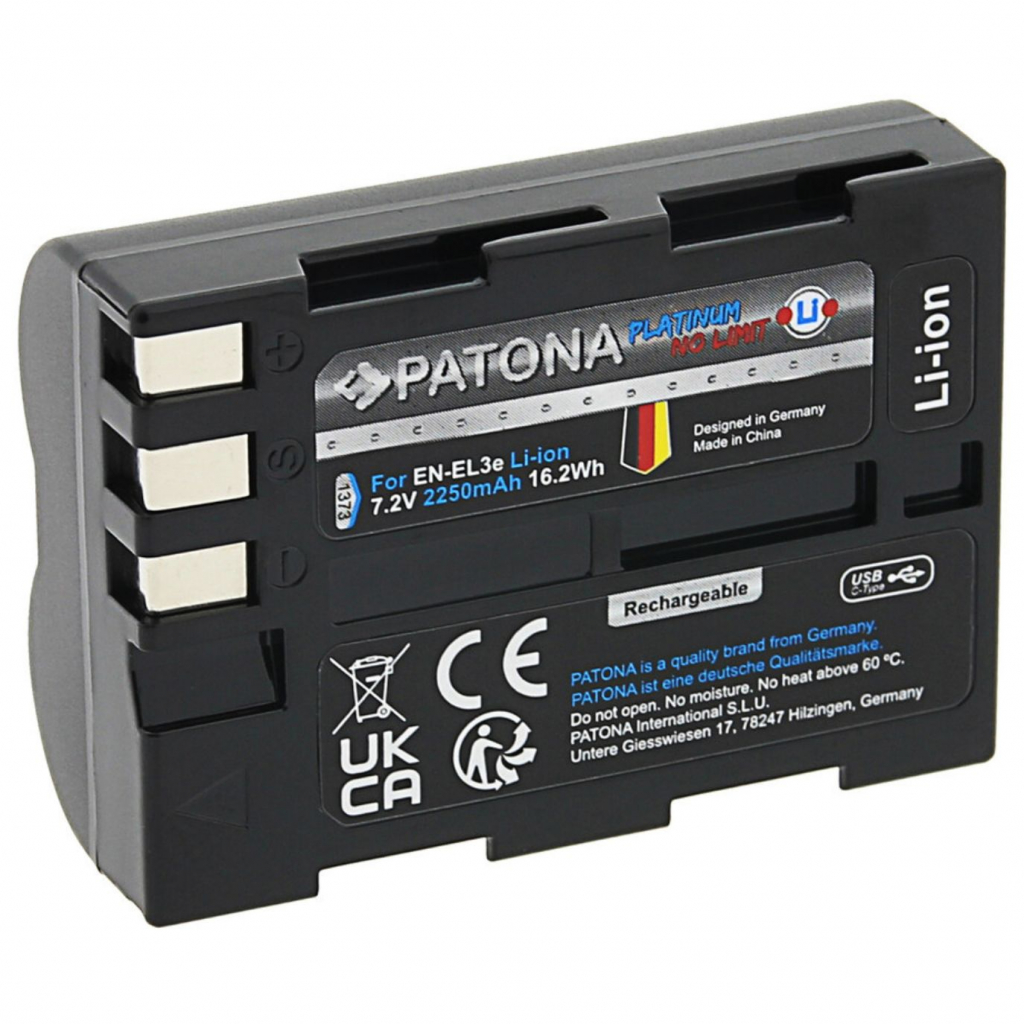 Patona Platinum Nikon EN-EL3e USB-C NIE