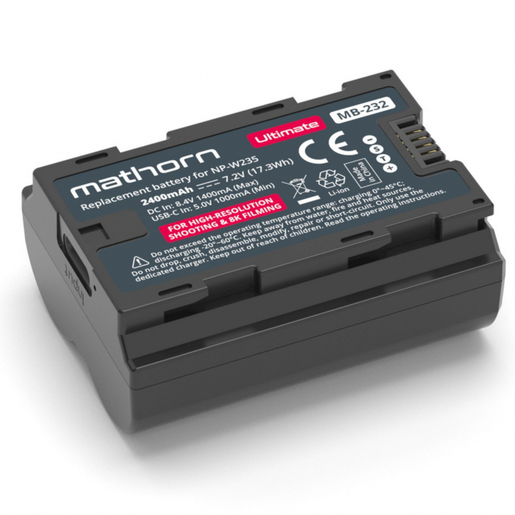 Mathorn MB-232 ULTIMATE - zamiennik dla Fujifilm NP-W235 (w magazynie!)