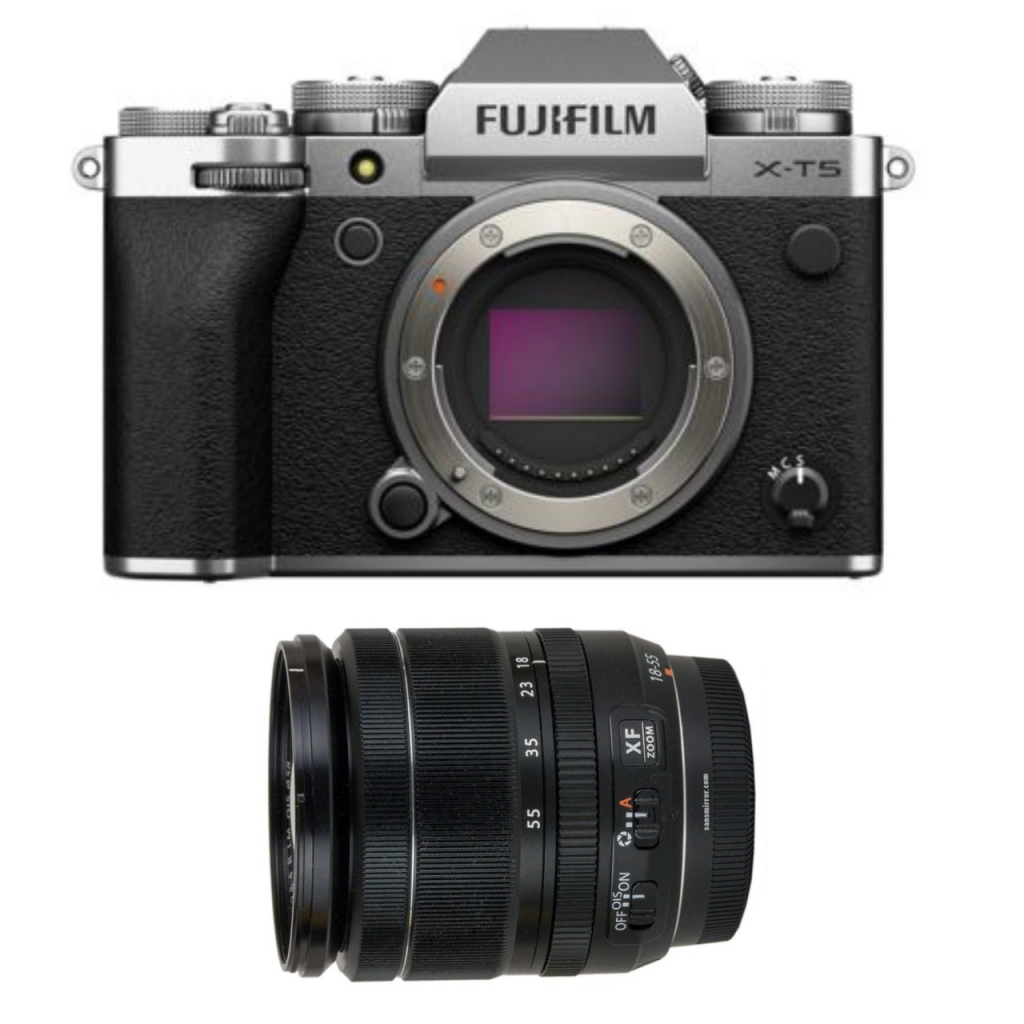 FujiFilm X-T5 + XF 18-55 mm f/2.8-4 OIS srebrny - cena zawiera rabat 430 z - Dostawa GRATIS!