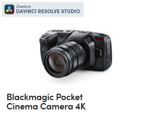 Blackmagic Pocket Cinema Camera 4K (w magazynie!) - Dostawa GRATIS! Przyjd i przetestuj DEMO w salonie: d.