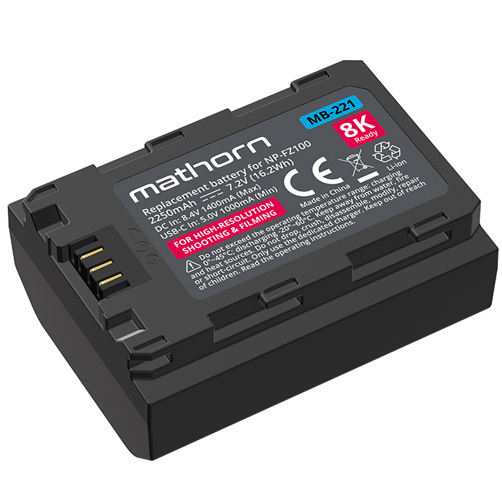 Zdjęcia - Akumulator do aparatu fotograficznego MAN Mathorn MB-221 2250 mAh USB-C zamiennik Sony NP-FZ100  (w magazynie!)