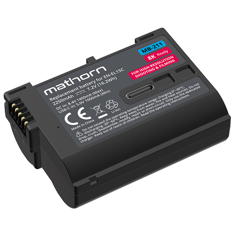 Mathorn MB-211 2250 mAh USB-C zamiennik Nikon EN-EL15C (w magazynie!)
