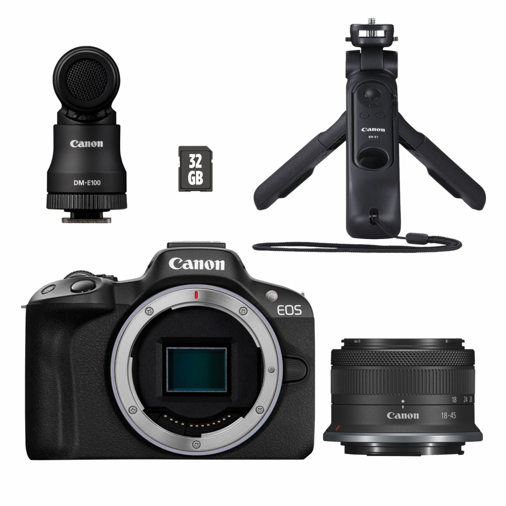 Canon EOS R50 + RF-S 18-45 mm f/4.5-6.3 IS STM Creator Kit + Canon Cashback 200 z (w magazynie!) - Dostawa GRATIS!