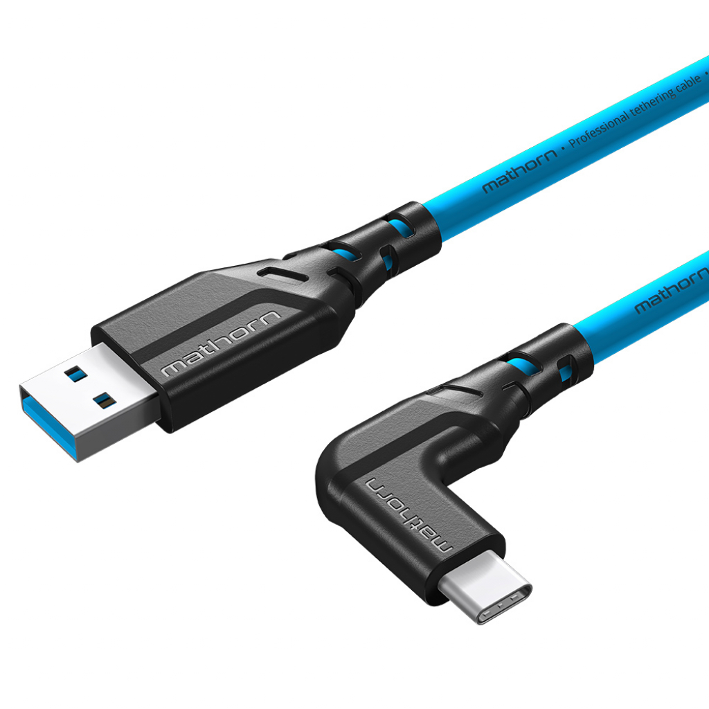 Mathorn MTC-201 USB A - USB C 2m 10Gb/s Arcticblue ktowy (w magazynie!)