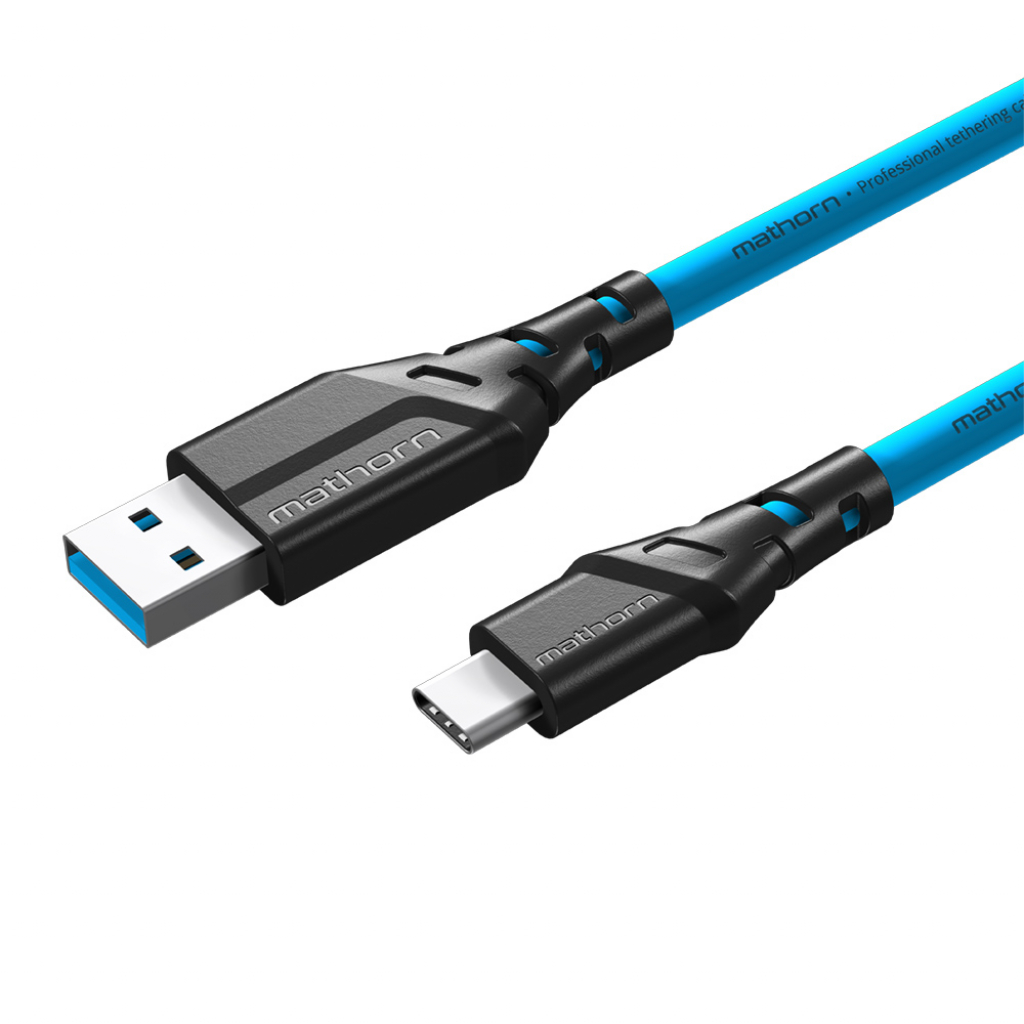 Mathorn MTC-200 USB A - USB C 2m 10Gb/s Arcticblue (w magazynie!)