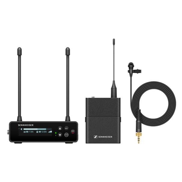 Sennheiser EW-DP ME2 SET (S1-7: 606.2 - 662 MHz) cyfrowy bezprzewodowy system audio z krawatowym mikrofonem dooklnym ME2