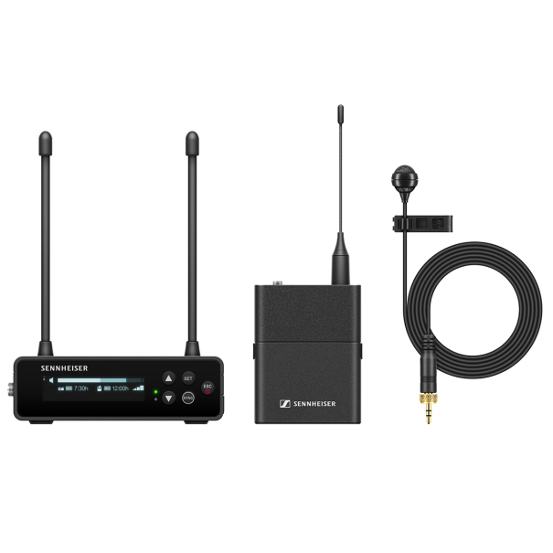 Sennheiser EW-DP ME4 SET (S1-7: 606,2 - 662 MHz) cyfrowy bezprzewodowy system audio z krawatowym mikrofonem kardioidalnym ME4