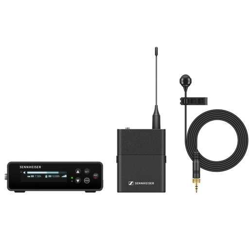 Sennheiser EW-DP ME4 SET (Q1-6; 470,2 - 526 MHz) cyfrowy bezprzewodowy system audio z krawatowym mikrofonem kardioidalnym ME4 - Dostawa GRATIS!