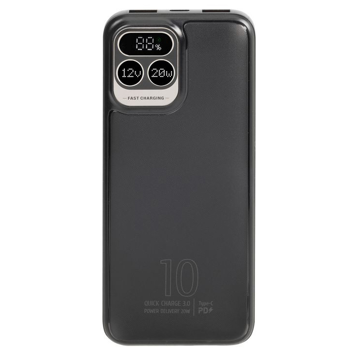 Фото - Powerbank RIVACASE  VA2511 10000 mAh USB-C 20W + LCD czarny 