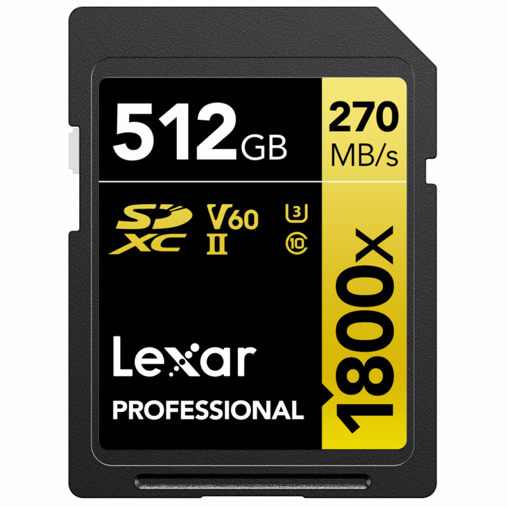 Lexar Pro 512GB 1800x U3 V60 UHS-II (w magazynie!)