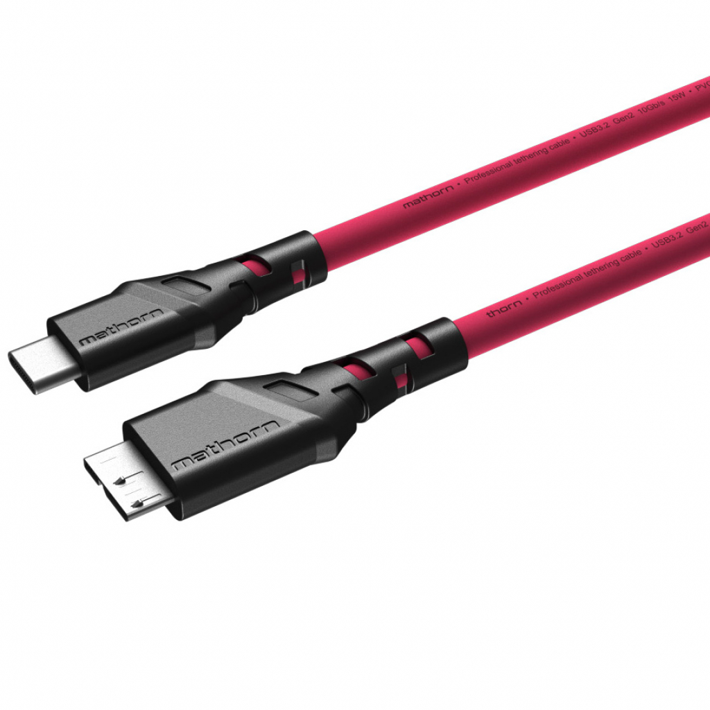 Mathorn MTC-230M USB C - MicroB 2m Magenta (w magazynie!)