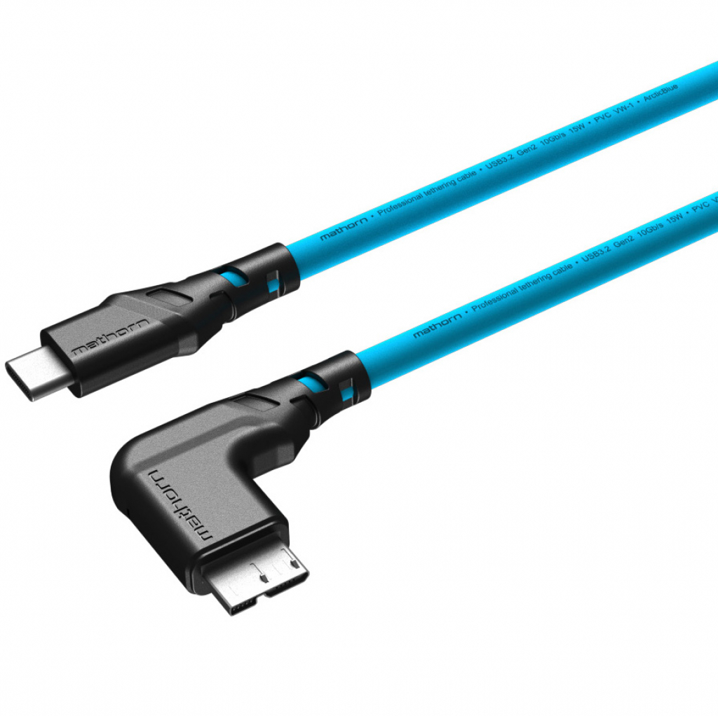 Mathorn MTC-231 USB C - MicroB 2m Arcticblue ktowy (w magazynie!)