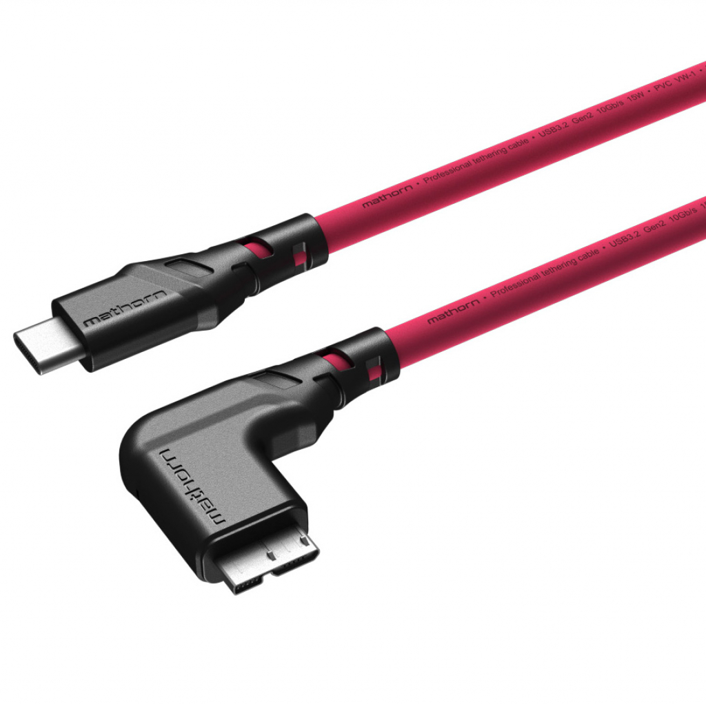 Mathorn MTC-231M USB C - MicroB 2m Magenta ktowy (w magazynie!)