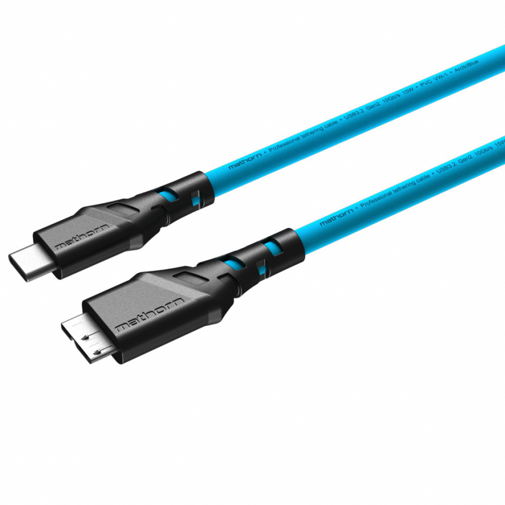 Mathorn MTC-530 USB C - MicroB 5m Arcticblue (w magazynie!)