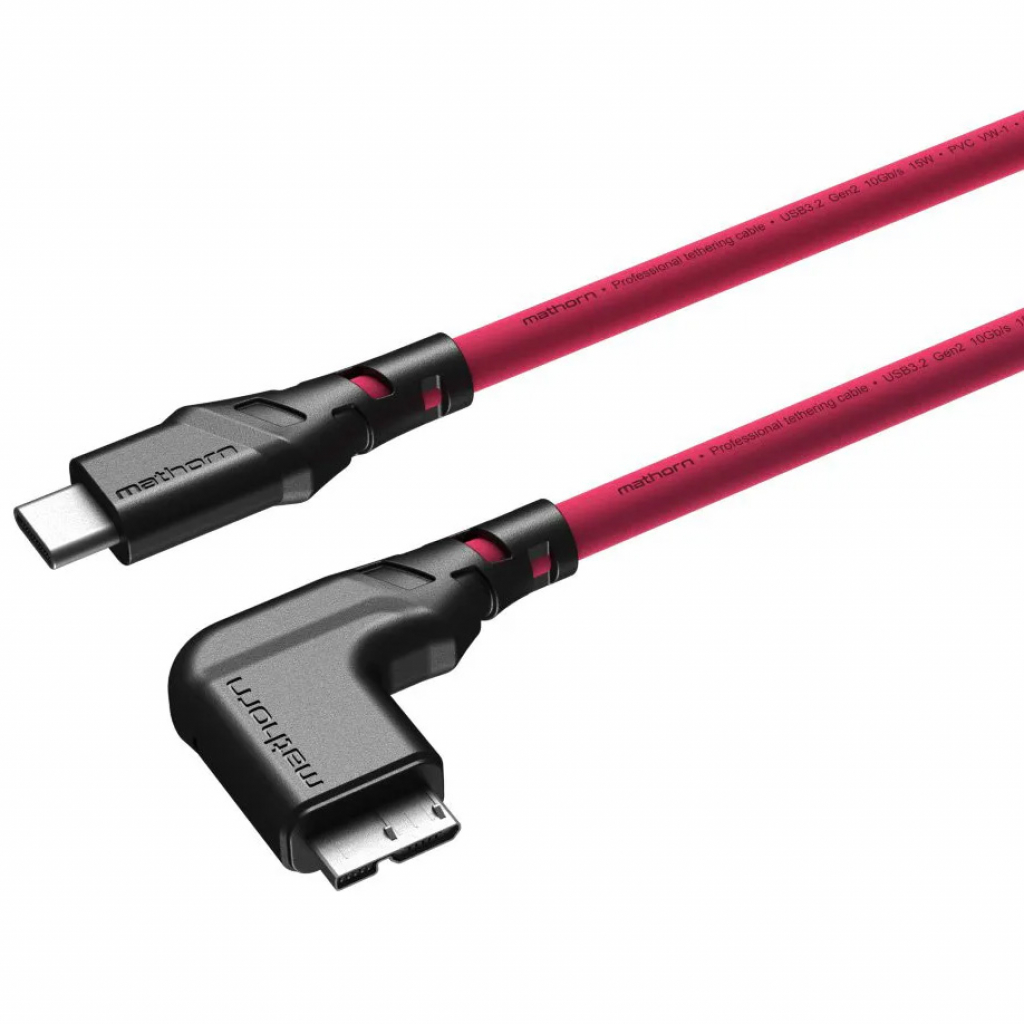 Mathorn MTC-531M USB C - MicroB 5m Magenta ktowy (w magazynie!)