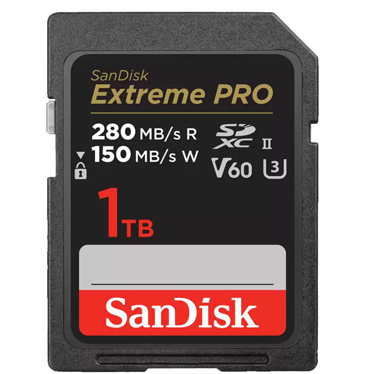 Sandisk Extreme PRO 1TB V60 UHS-II SD 280/150MB/s V60 C10 UHS-II (w magazynie!) - Dostawa GRATIS!