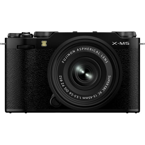 FujiFilm X-M5 + XC 15-45 czarny (w magazynie!) - Dostawa GRATIS!