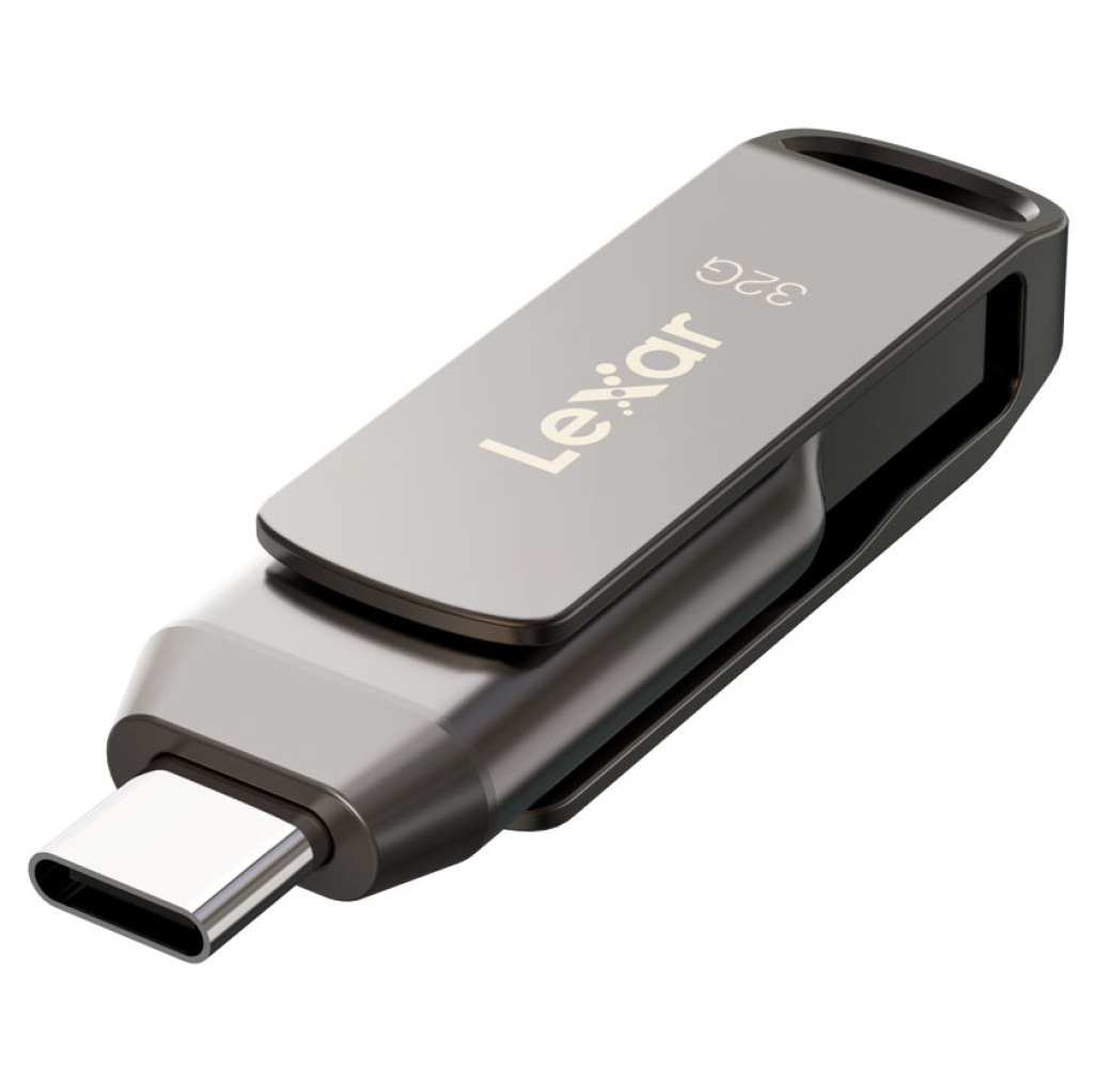Lexar JumpDrive Dual Drive D400 Type-C/Type-C Type-A, 100MB/s read 32GB USB 3.1