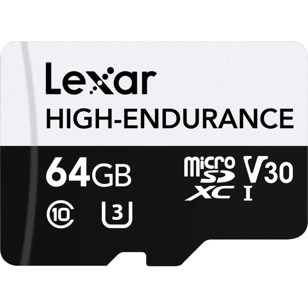 Lexar microSDXC High-Endurance UHS-I/U3/10 R100/W35 V30 64GB
