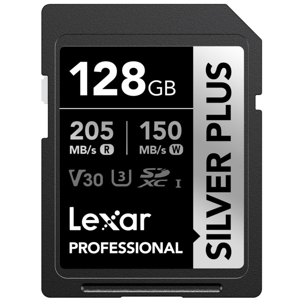 Lexar SDXC Professional SILVER Plus 1066x UHS-I/U3/A2/4K R205/W150 V30 128GB