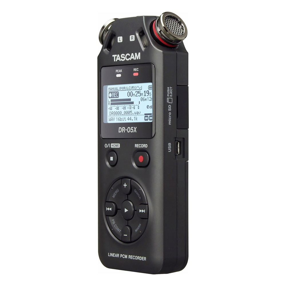Tascam DR-05X dwuciekowy rejestrator stereo (AB) z interfejsem audio USB (w magazynie!)