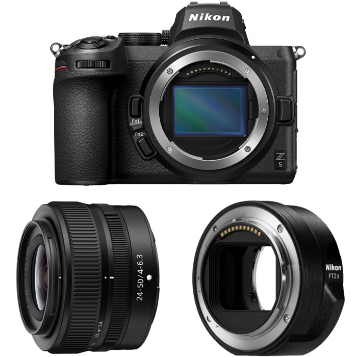 Nikon Z5 + ob. 24-50 mm + adapter FTZ II - Dostawa GRATIS!