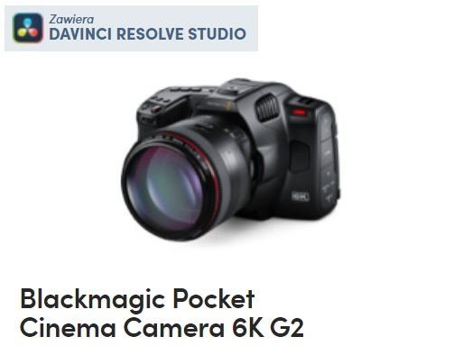 Blackmagic Kamera Pocket Cinema 6K G2 (w magazynie!) - Dostawa GRATIS!