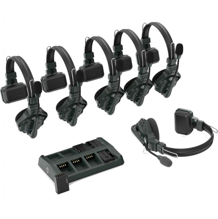 Hollyland Bezprzewodowy system suchawkowy Intercom Solid C1 Full Duplex 6KIT - Dostawa GRATIS!