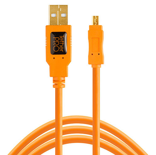 Tethertools KABEL USB 2.0 - Mini-B 8-Pin 4.6m pomaraczowy (CU8015-ORG) (w magazynie!)