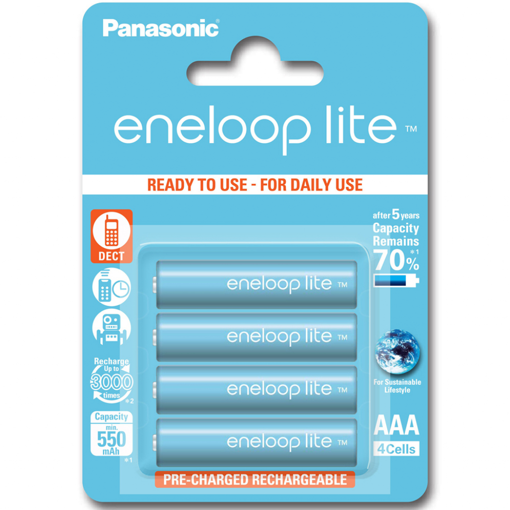 Panasonic Eneloop Lite AAA 550 mah 4 szt. (w magazynie!)