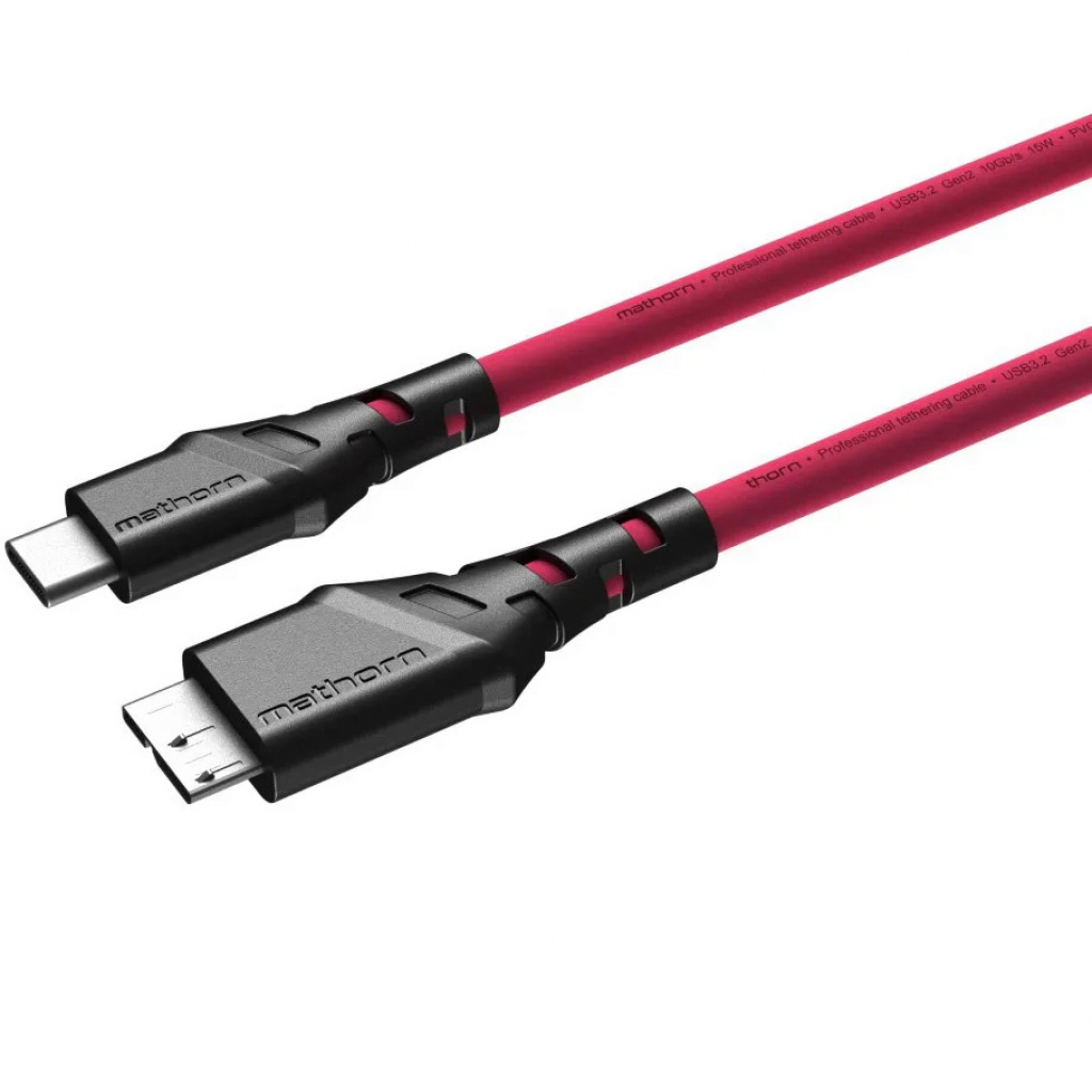 Mathorn MTC-530M USB C - MicroB 5m Magenta (w magazynie!)