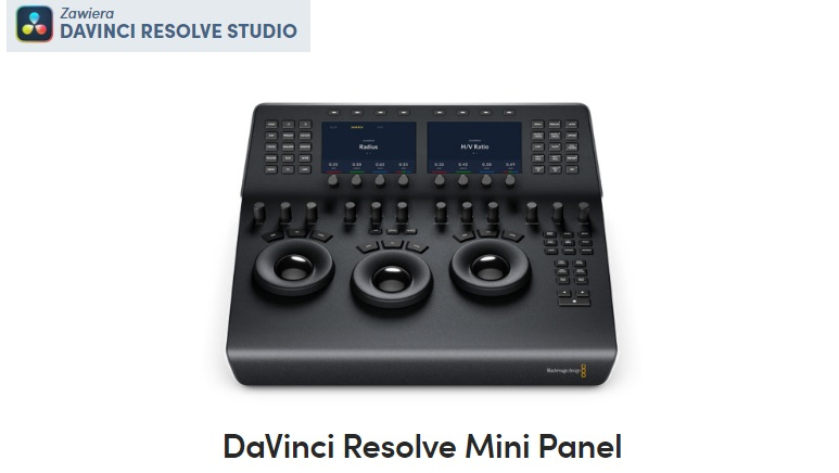 Blackmagic DaVinci Resolve Mini Panel (w zestawie DaVinci Resolve Studio) - Dostawa GRATIS!