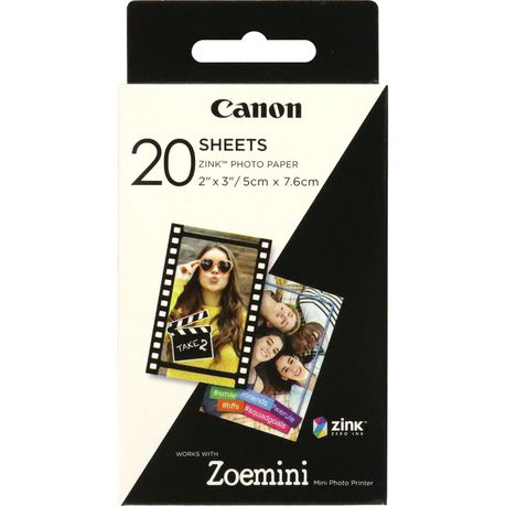 Canon Papier fotograficzny ZINK(TM) 5  7,6 cm 20 ark. (w magazynie!)