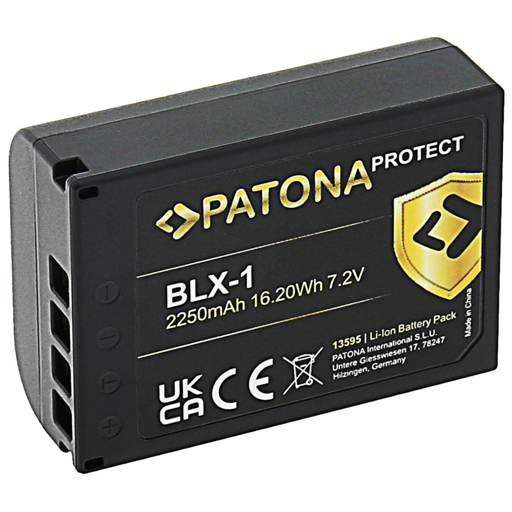 Фото - Акумулятор для камери Protect Patona  Olympus BLX-1 OM-1  (w magazynie!)
