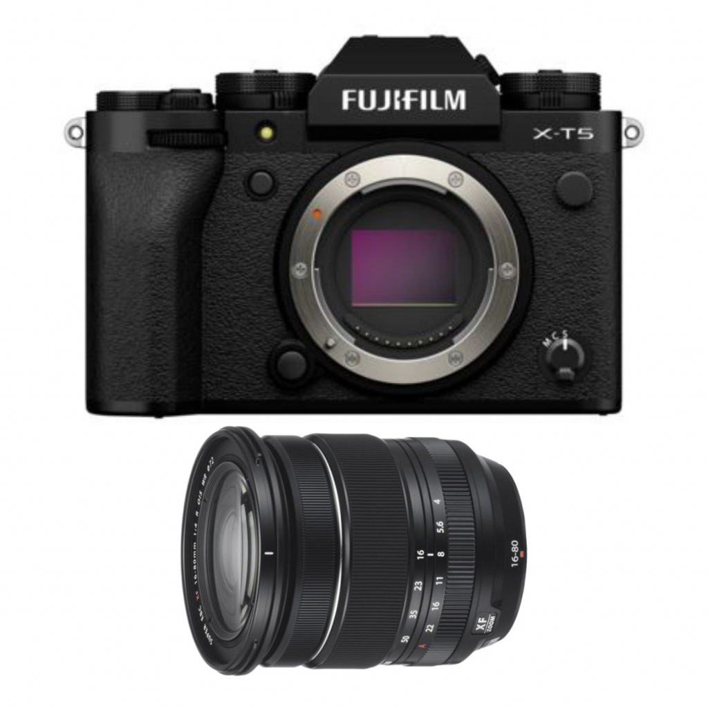 FujiFilm X-T5 + XF 16-80 mm f/4 OIS WR czarny - cena zawiera rabat 430 z! (w magazynie!) - Dostawa GRATIS!