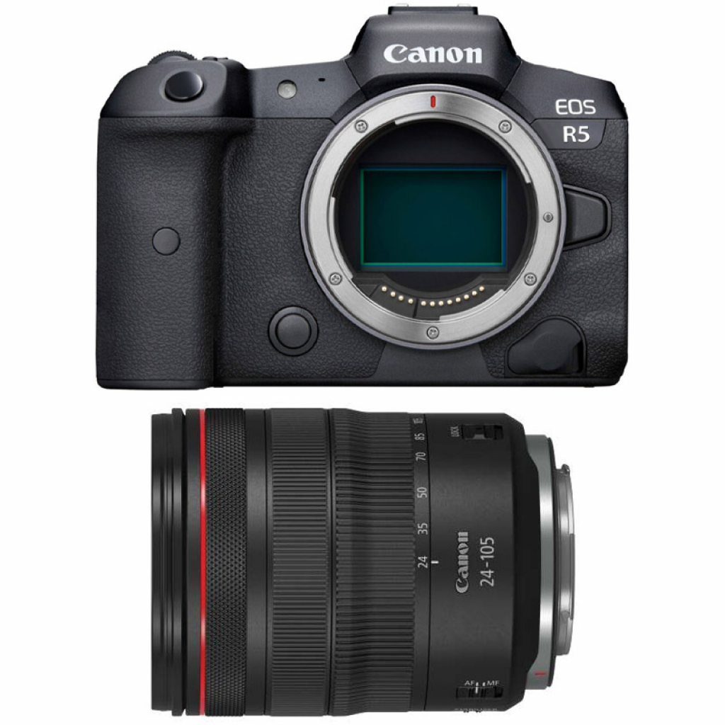 Canon EOS R5 + RF 24-105 mm f/4 L IS USM - zapytaj o mega cen (w magazynie!) - Dostawa GRATIS!