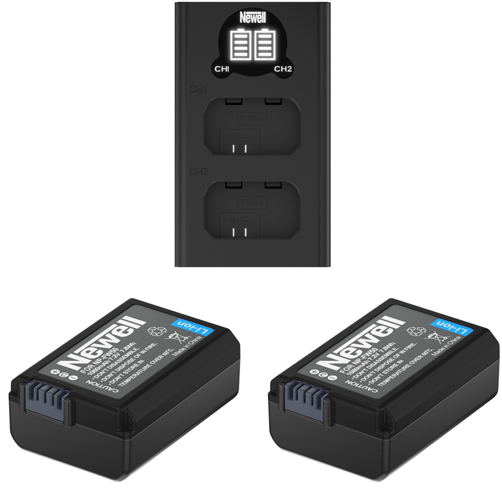 Newell dwukanaowa DL-USB-C i dwa akumulatory NP-FW50 do Sony