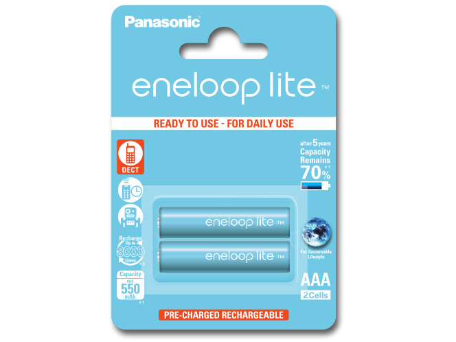 Panasonic Eneloop LITE AAA 550 mAh 3000 cykli 2szt.